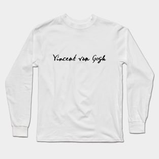 Vincent Van Gogh Signature Long Sleeve T-Shirt